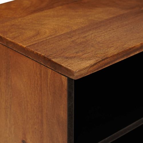 ТВ шкаф с чекмедже Орех 100 x 33 x 46 см Солидно мангово дърво