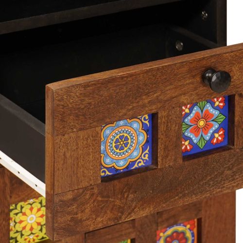 Шкаф за баня с чекмедже с рафт с врата Орех 38 x 33 x 160 см