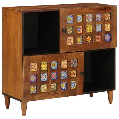 Служебен шкаф Орех 80 x 33 x 75 см Солидно мангово дърво