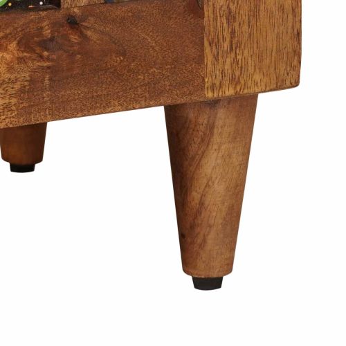 Висок шкаф с врата Орех 40 x 33 x 110 см Солидно мангово дърво