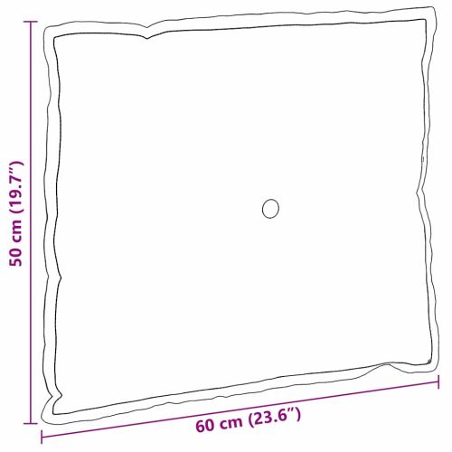 Възглавница за гръб Светло жълто 60 x 50 cm Кордюрова тъкан