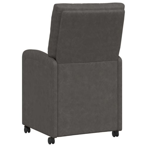 Столове с Колела 2 pcs Черно 58 x 67 x 97 см Изкуствена