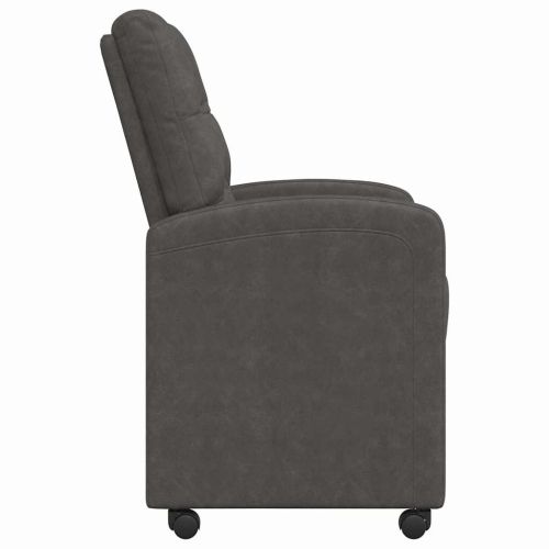 Столове с Колела 2 pcs Черно 58 x 67 x 97 см Изкуствена
