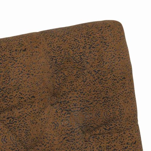 Столове с Колела 2 pcs Кафяво 58 x 67 x 97 см Изкуствена набук