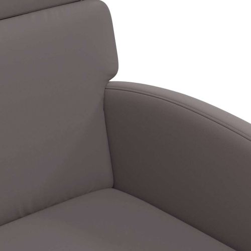 Столове с Колела с колела 2 pcs Сив 58 x 65 x 98 см Изкуствена