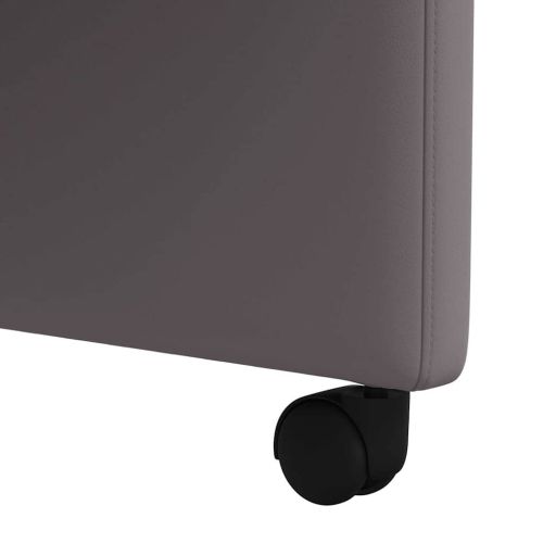 Столове с Колела с колела 2 pcs Сив 58 x 65 x 98 см Изкуствена