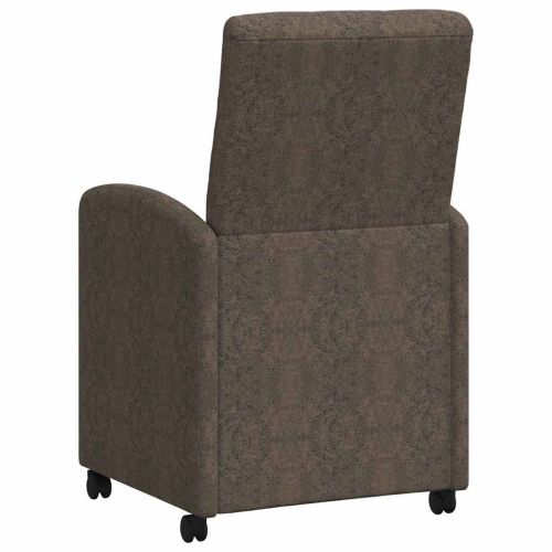 Столове с Колела 2 pcs Тъмносив 58 x 67 x 97 см Изкуствен велур
