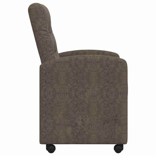 Столове с Колела 2 pcs Тъмносив 58 x 67 x 97 см Изкуствен велур