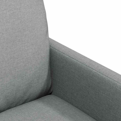 Обедени столове 2 pcs Светлосиво 57 x 67 x 98 см текстил