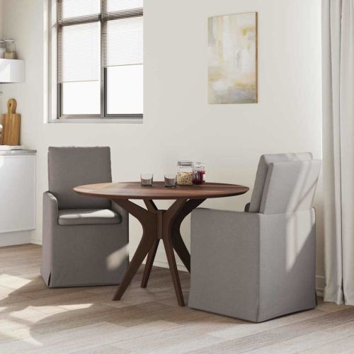 Обедени столове 2 pcs Таупе 57 x 67 x 98 см текстил