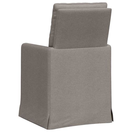 Обедени столове 2 pcs Таупе 57 x 67 x 98 см текстил