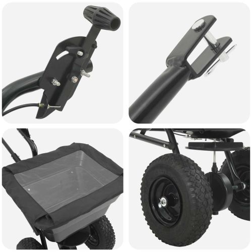 Разпределител Черен 53 x 108 x 74 см PVC и стомана