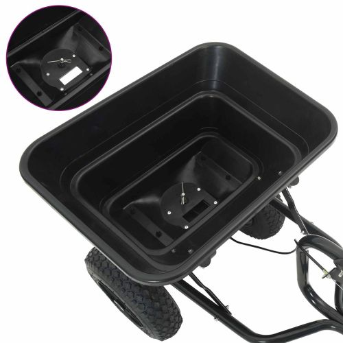 Разпределител Черен 53 x 108 x 74 см PVC и стомана