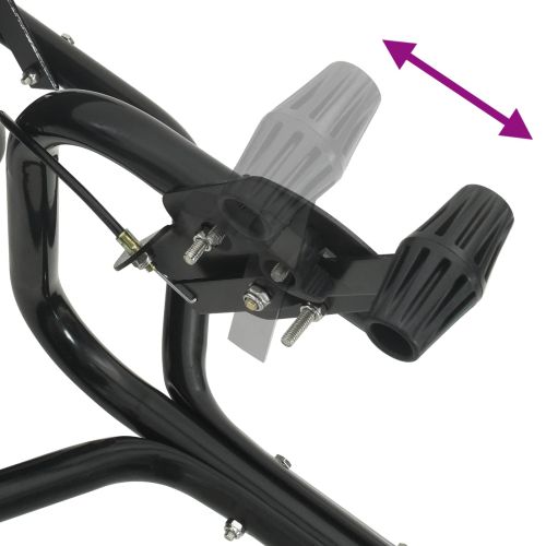 Разпределител Черен 53 x 108 x 74 см PVC и стомана