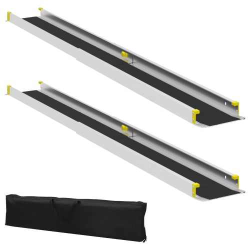 Рамп за инвалидна количка 270 кг 2 pcs Черно 183 x 19 x 5,6 см