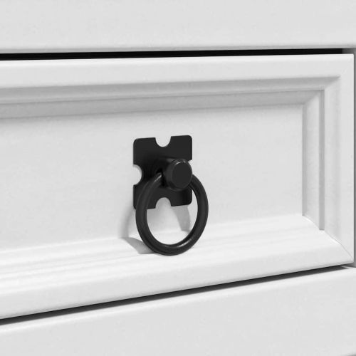 Нощно шкафче Corona Бяло 35 x 32,5 x 74 см Солидно борово дърво