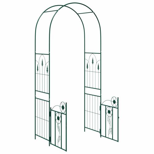 Градинска арка с заключване Зелен 102 x 50 x 218 см
