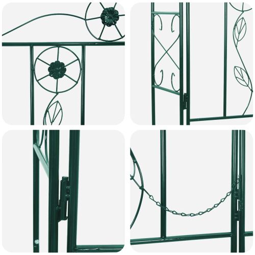 Градинска арка Едноцветен Зелен 115 x 37 x 226 см