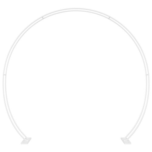 Сватбена арка Бяло 223 x 45 x 201 см Стомана