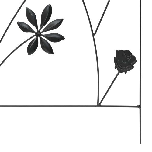 Градска ограда с заключване 3 pcs Черно 112 x 39,5 см Стомана