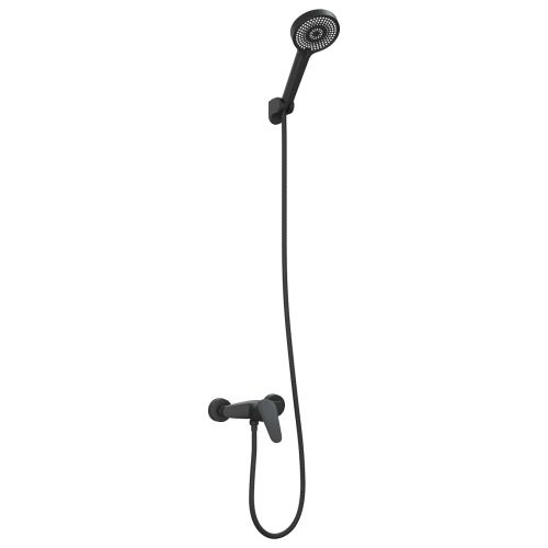 Комплект душова глава Черно G 1 / 2 инча