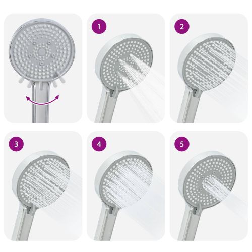 Комплект душова глава Хром G 1 / 2 инча