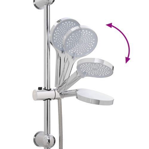 Комплект душова глава Сребрист 47 x 20 x 95 см