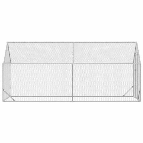Клетка за пилета Сребрист 400x170x177 см Галванизирана стомана