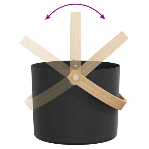 Комплект за сауна аксесоари 5 pcs Черно