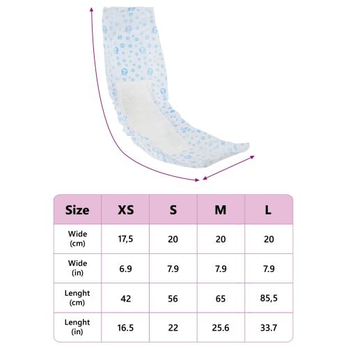 Еднократна пелена за кучета мъже 30 pcs Бял S