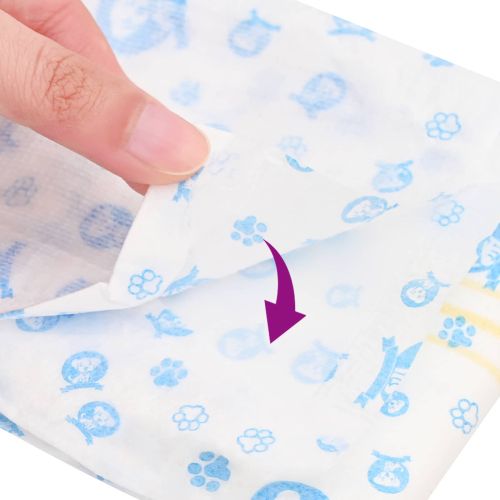 Еднократна пелена за кучета мъже 50 pcs Бял S