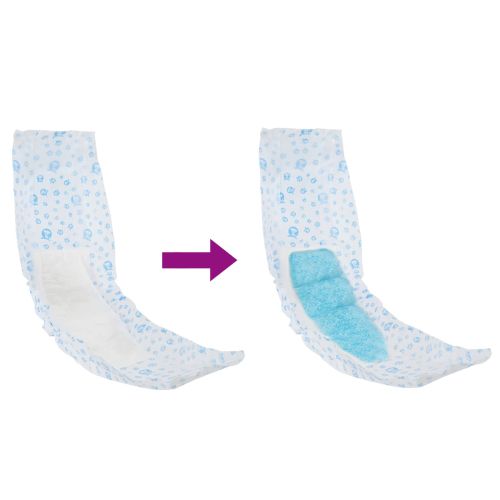 Еднократна пелена за кучета мъже 30 pcs Бял L