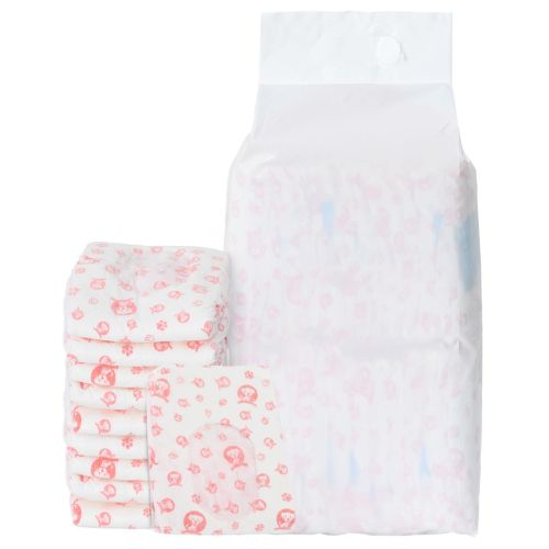 Еднократна дамска пелена за кучета 30 pcs Бял L