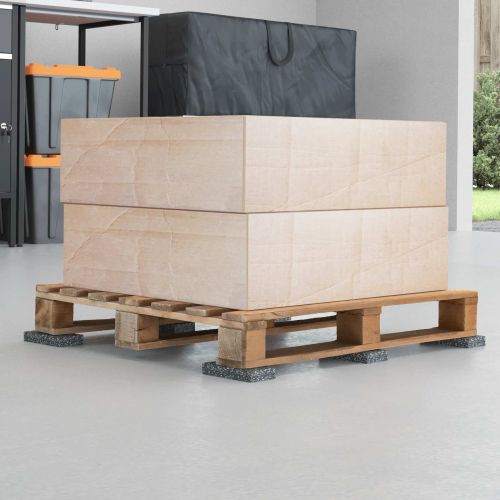 Ролка с гранулат от каучук Черен 200 x 10 x 1 см Каучук