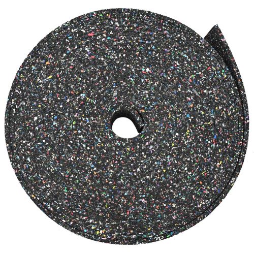 Ролка с гранулат от каучук Черен 2000 x 10 x 1 см Каучук