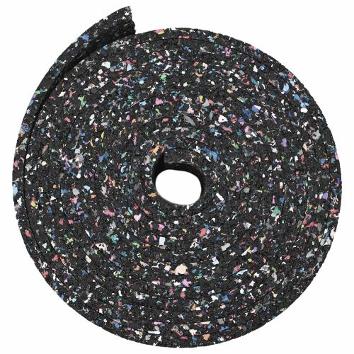 Ролка с гранулат от каучук Черен 200 x 12 x 0,6 см Каучук