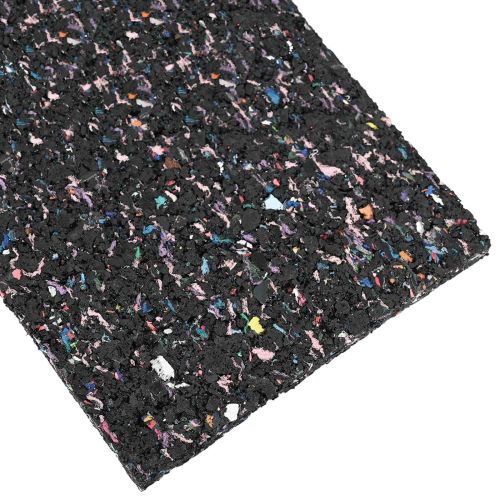 Ролка с гранулат от каучук Черен 200 x 12 x 1 см Каучук