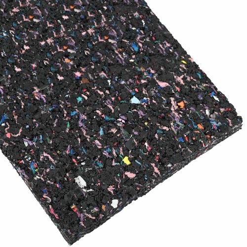 Ролка с гранулат от каучук Черен 1000 x 12 x 1 см Каучук