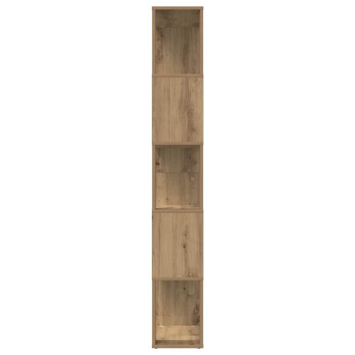 Шкаф за книги 80 x 24 x 159 см Инженерна дървесина Дъб