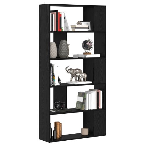 Шкаф за книги Черния дъб 80 x 24 x 159 см Инженерно дърво