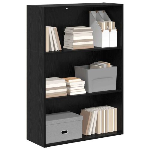 Рафт за книги Черния дъб 80 x 30 x 114 см Инженерно дърво