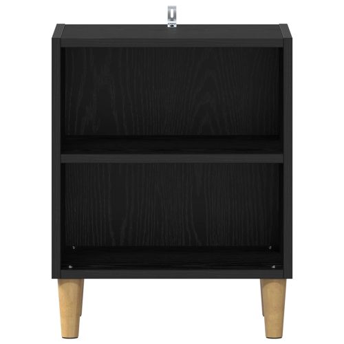 Шкаф за легло 2 pcs Черния дъб 40 x 30 x 50 cm Инженерно дърво