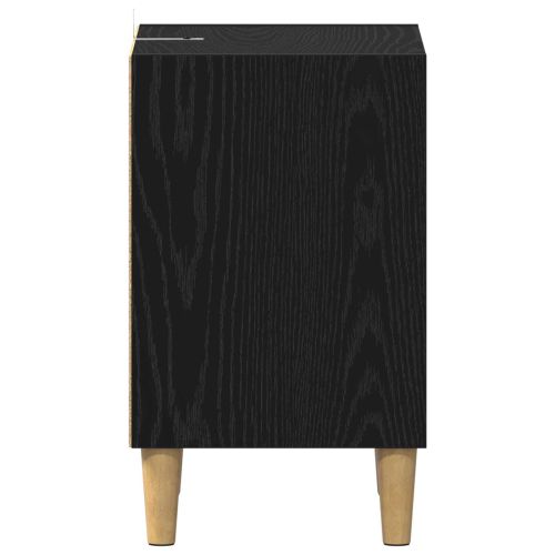 Шкаф за легло 2 pcs Черния дъб 40 x 30 x 50 cm Инженерно дърво