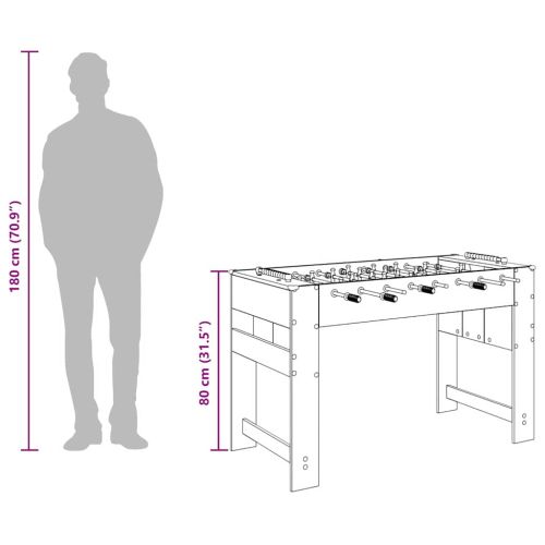 Маса за фуутбол Артизан Дъб 125 x 60,5 x 80 см Инженерно дърво