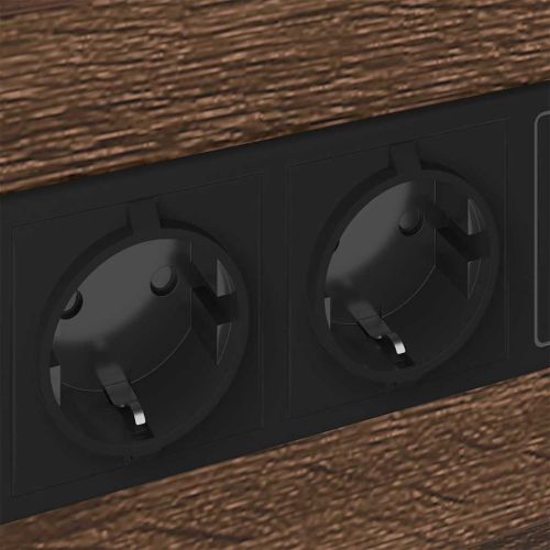 Нощен шкаф с чекмедже Кафяв дъб 40 x 31 x 60 см Инженерно дърво