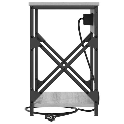 Нощен шкаф Сив Сонома 41 x 31 x 51 см Инженерно дърво