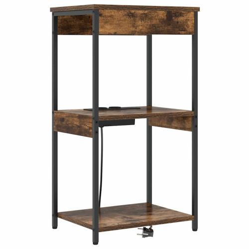 Нощен шкаф с рафт Димян дъб 41 x 31 x 76 см Инженерно дърво