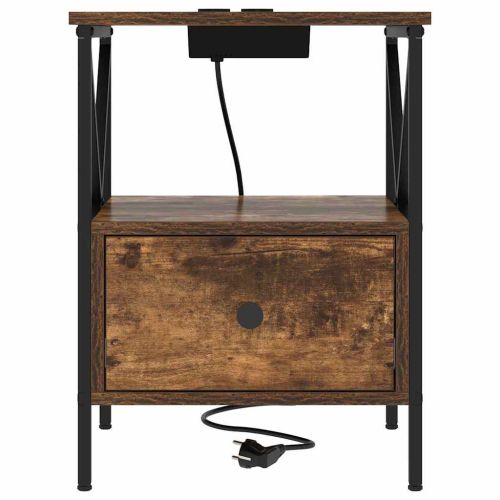 Нощен шкаф Димян дъб 41,5 x 40,5 x 55 см Инженерно дърво