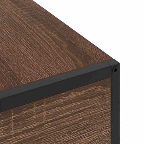 Нощен шкаф Кафяв дъб 40 x 27 x 76 см Инженерна дървесина