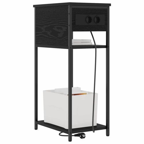 Нощен шкаф Черния дъб 41 x 28 x 76 см Инженерно дърво